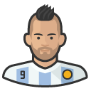 Avatar of footballer soccer aguero argentina mancity