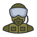 Avatar of pilot military soldier goggles
