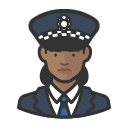 Avatar of police officer scotland yard african woman