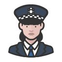 Avatar of police officer scotland yard caucasian woman