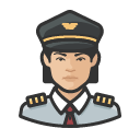 Avatar of airline pilot asian female