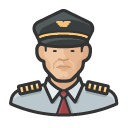 Avatar of airline pilot asian male