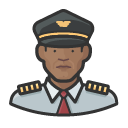 Avatar of airline pilot black male
