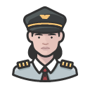 Avatar of airline pilot white female