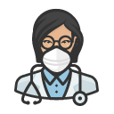 Avatar of avatar doctor asian female coronavirus
