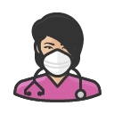 Avatar of avatar nurse asian female coronavirus