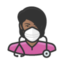 Avatar of avatar nurse black female coronavirus