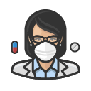 Avatar of avatar pharmacist asian female coronavirus