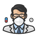 Avatar of avatar pharmacist asian male coronavirus