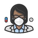 Avatar of avatar pharmacist black female coronavirus