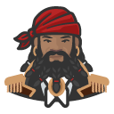 Avatar of avatar pirate beard man african