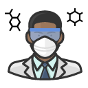Avatar of avatar virologist black male coronavirus