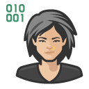 Avatar of computer programmer asian female
