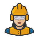 Avatar of construction crew asian female