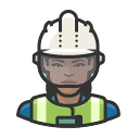 Avatar of construction worker hardhat african woman