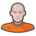 Avatar of footballer soccer robben netherlands dutch bayern munich