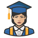 Avatar of graduates asian female