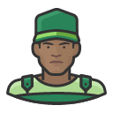 Avatar of green overalls black man