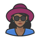 Avatar of hat and shades black female