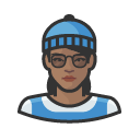 Avatar of hipster beanie woman african