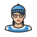 Avatar of hipster beanie woman asian copy