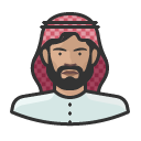 Avatar of muslim attire arab male