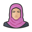 Avatar of muslim attire asian female