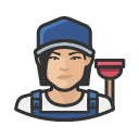 Avatar of plumber asian female