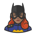 Avatar of superhero batgirl superhero african redhead