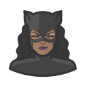 Avatar of superhero catwoman african black costume