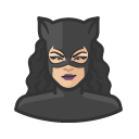 Avatar of superhero catwoman asian black costume