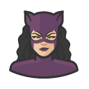 Avatar of superhero catwoman asian purple costume