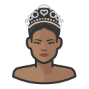 Avatar of woman tiara princess pageant african