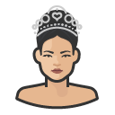 Avatar of woman tiara princess pageant asian